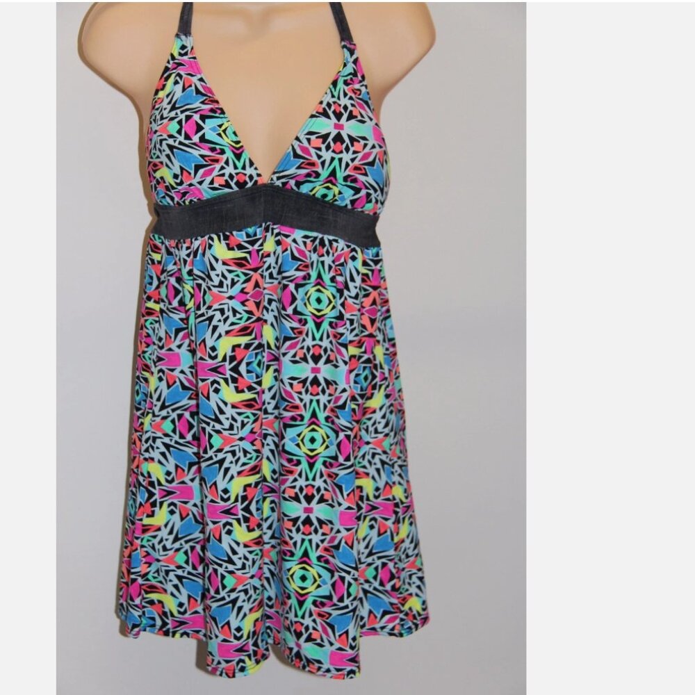 New Coco Rave Swimsuit Bikini Cover up Dress Halter Sz L